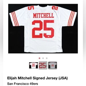 Elijah Mitchell Signed Jersey
